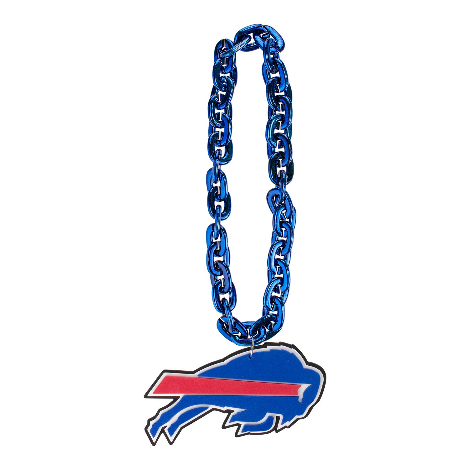 Bills 3D Foam Fan Chain In Blue - Front View