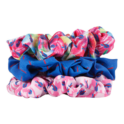 Buffalo Bills 3 Pack Repeat Scrunchie - Multi-Color Front View