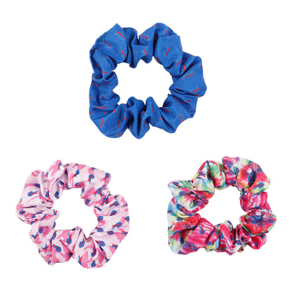 Buffalo Bills 3 Pack Repeat Scrunchie - Multi-Color Front View 2