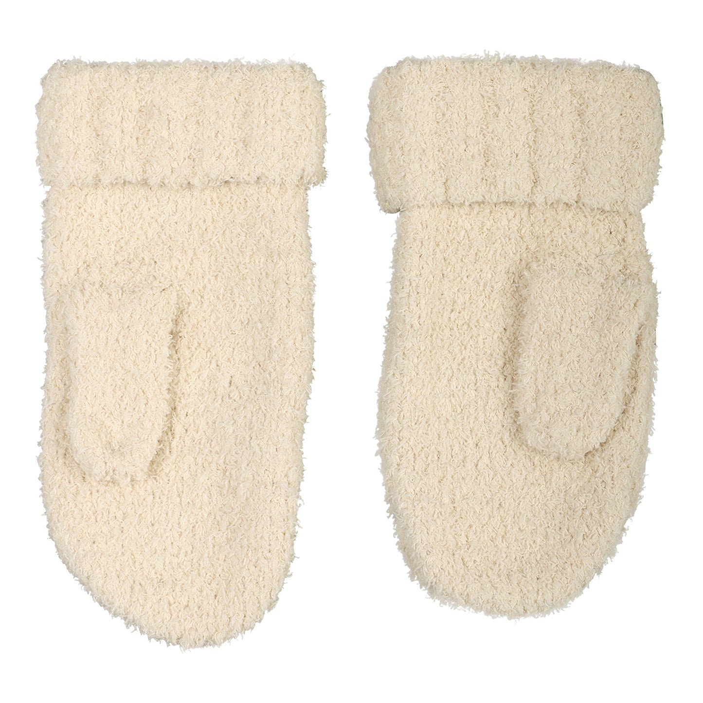Buffalo Bills Cream Fuzzy Mittens In Cream -  Inside View