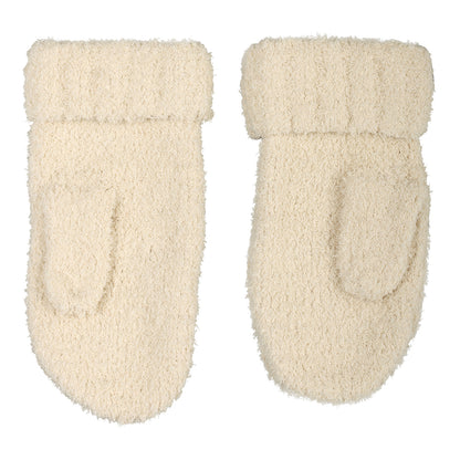 Buffalo Bills Cream Fuzzy Mittens In Cream -  Inside View