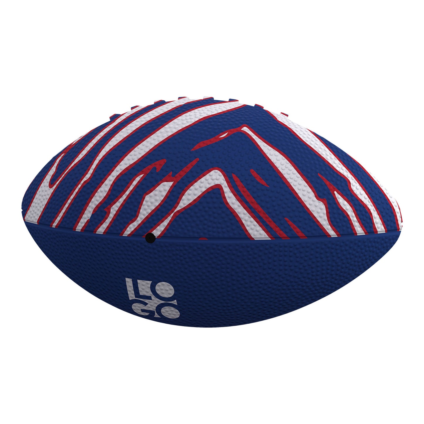 Bills Mafia Junior Sized Rubber Football In Blue - Bottom View