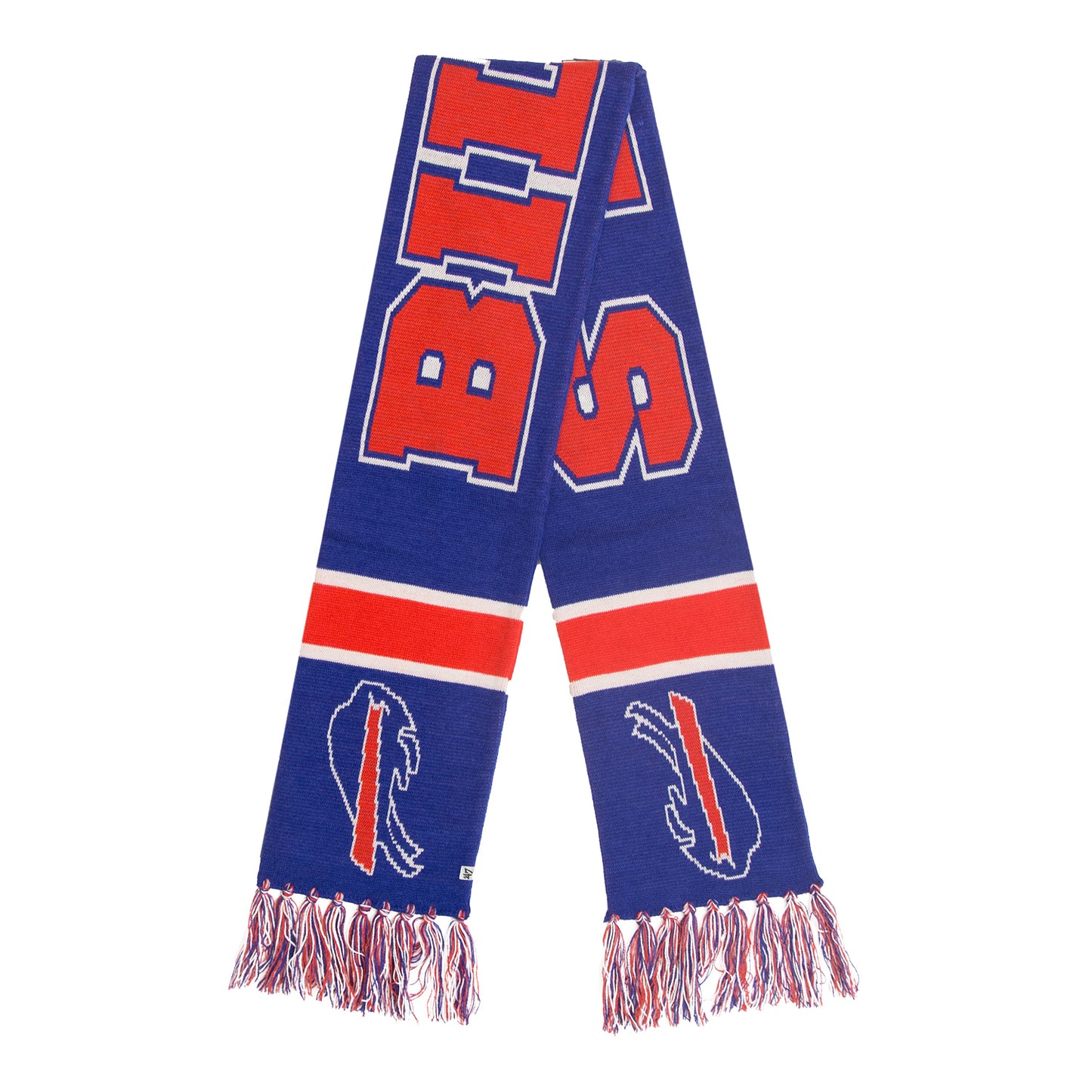 '47 Brand Bills Breakaway Scarf In Blue & Red - Folded View