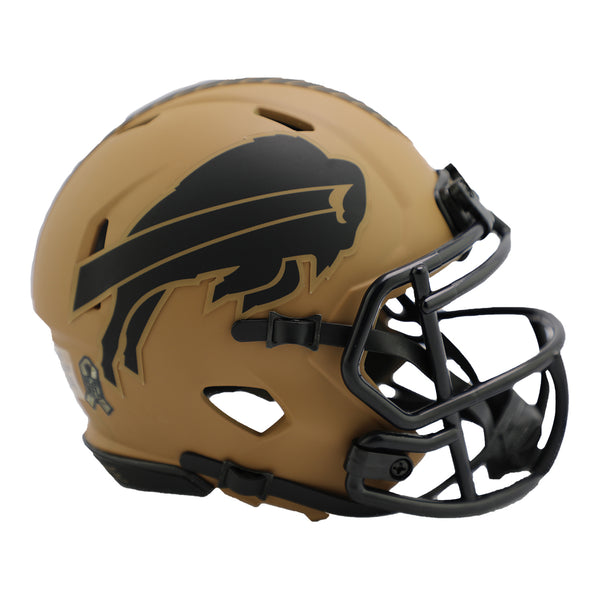 Riddell Bills Salute to Service 2023 Speed Mini Helmet In Brown - Right Side View