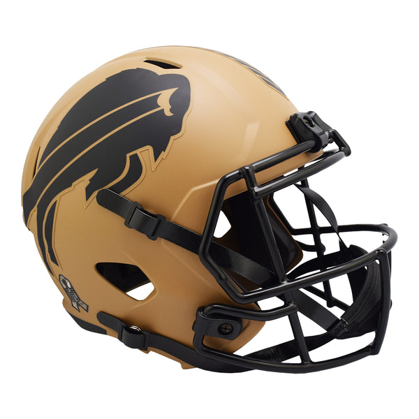 Riddell Bills Salute to Service 2023 Speed Replica Helmet In Brown - Right Side View