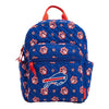 Bills Vera Bradley Small Backpack In Blue & Red - Front View