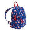 Bills Vera Bradley Small Backpack In Blue & Red - Angled Front Right View