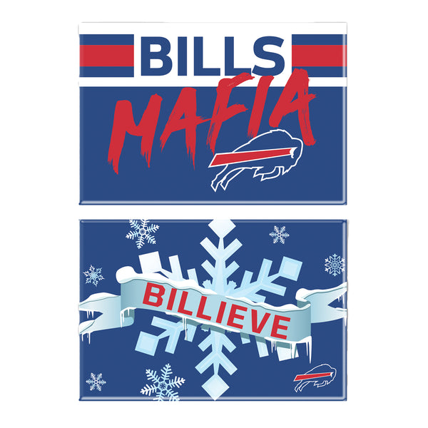 Bills 2 Pack Bills Mafia Billieve Magnet In Blue, Red & White