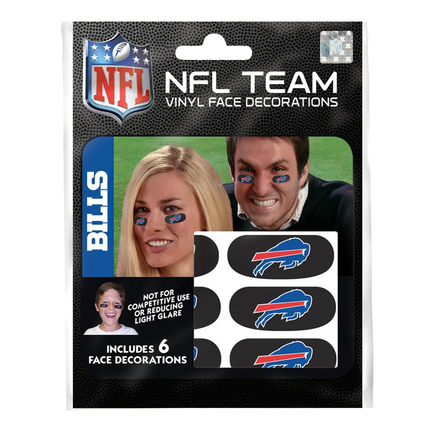 Buffalo Bills Primary Logo Eye Black In Packaging 