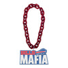 Bills Mafia Fan Chain In Red, White & Blue - Front View