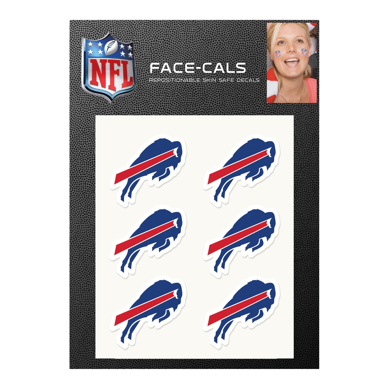 Wincraft Bills 6-Pack Logo Facials In Blue - Front View