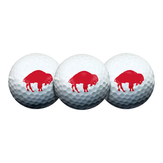 Retro Bills Golf Balls - 3 Pack - Front View