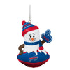 FOCO Buffalo Bills Smore on the Ball Ornament In Blue, Red & White - Front View