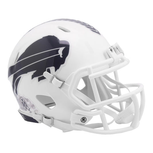 Riddell Bills Salute to Service 2024 Speed Mini Helmet In White - Side View