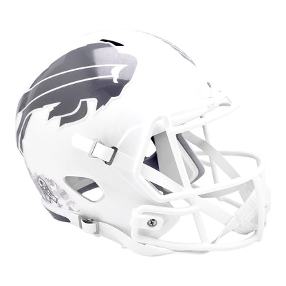 Riddell Bills Salute to Service 2024 Speed Replica Helmet In White - Side View