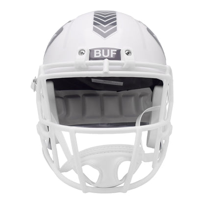 Riddell Bills Salute to Service 2024 Speed Replica Helmet In White - Front View