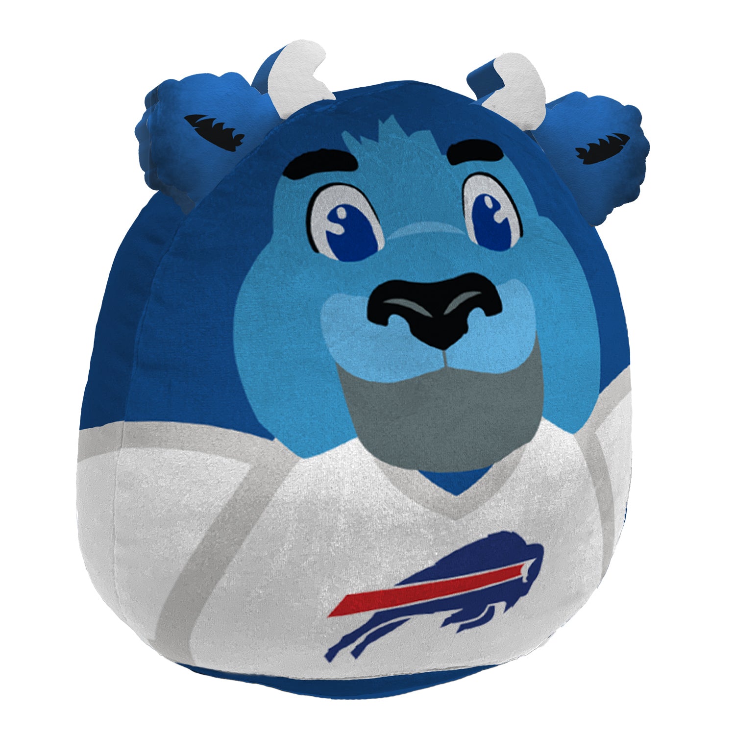 Buffalo Bills Billy Buffalo Pillow In Blue & White - Front View