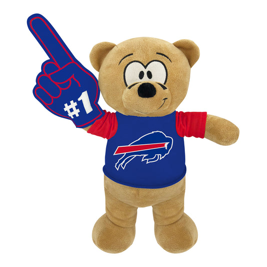 Buffalo Bills #1 Fan Plush Bear In Multi-Color - Front View