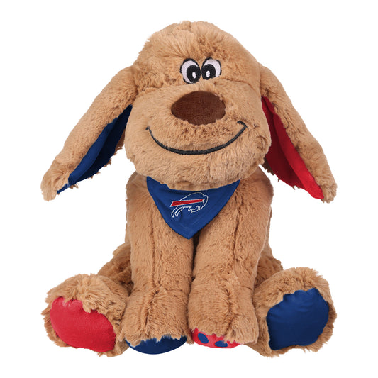 Buffalo Bills Foco Plush Floppy Ear Dog In Brown - Front View
