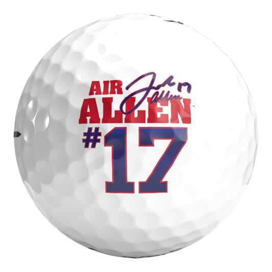 Josh Air Allen Golf Ball In White - Front View