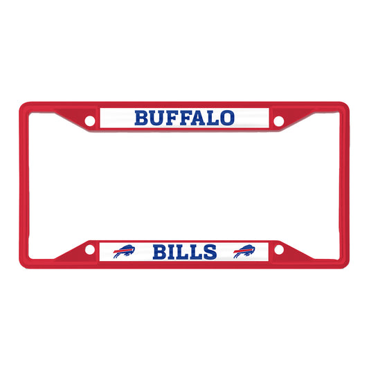 Buffalo Bills License Plate Frame - Red - Front View