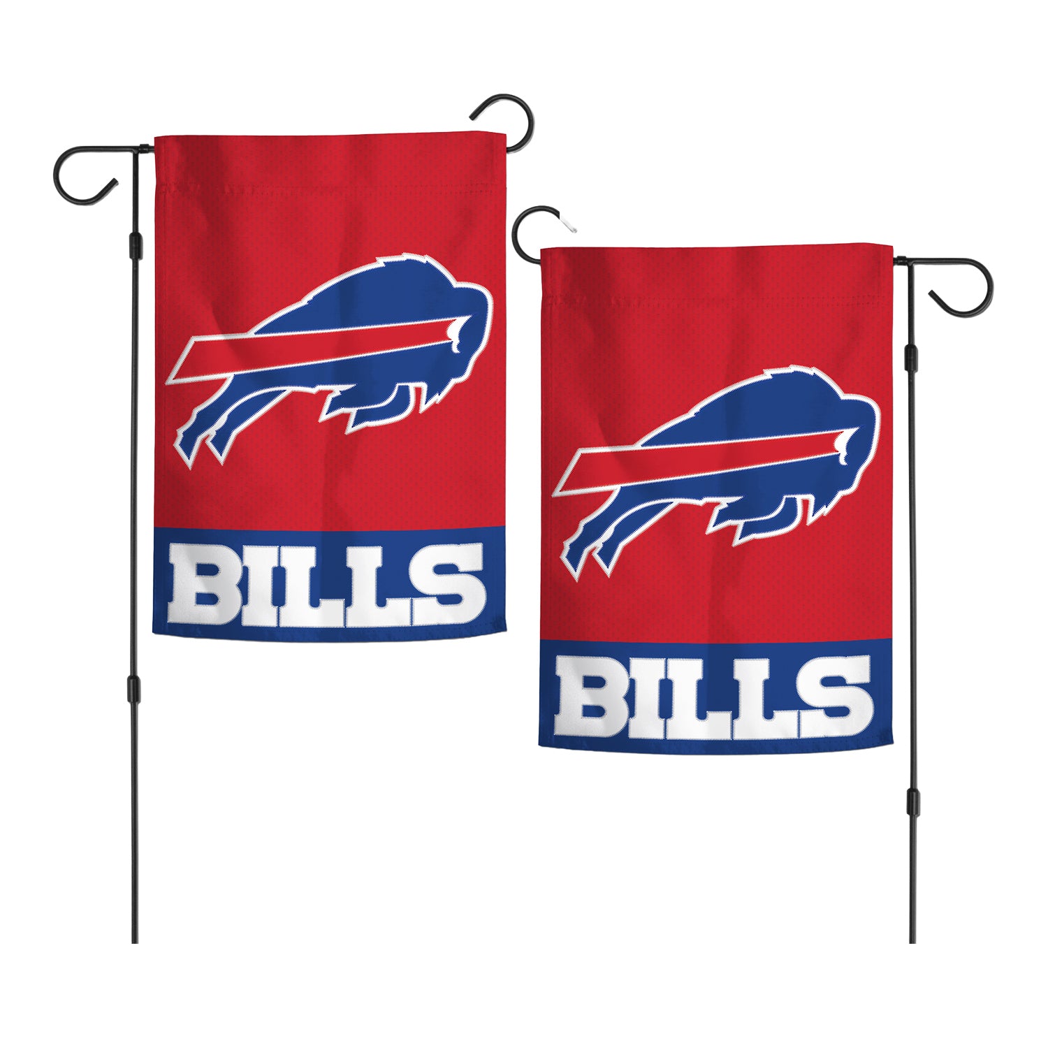 Bills Wincraft Applique Garden Flag In Red - Front View