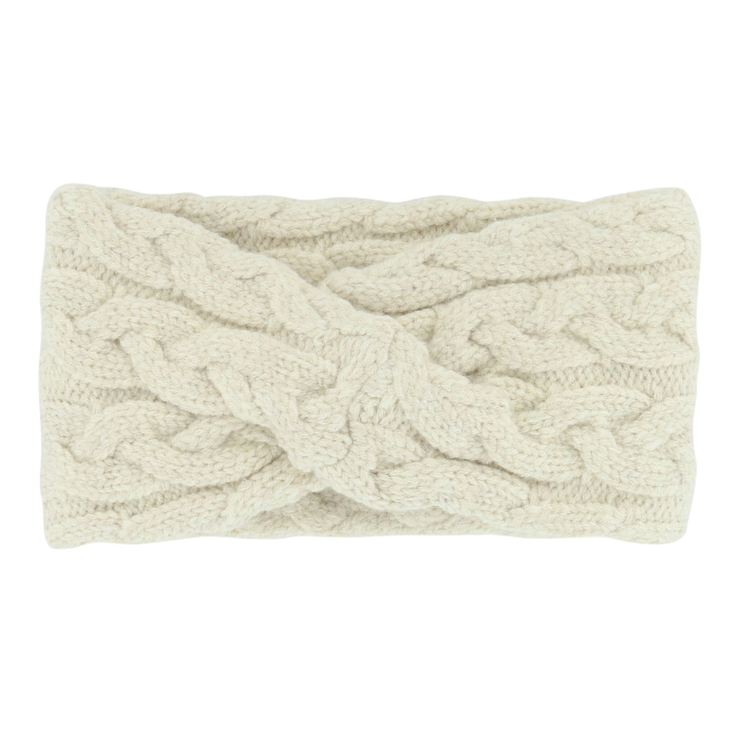 Buffalo Bills Latte Braid Headband In Cream - Back View