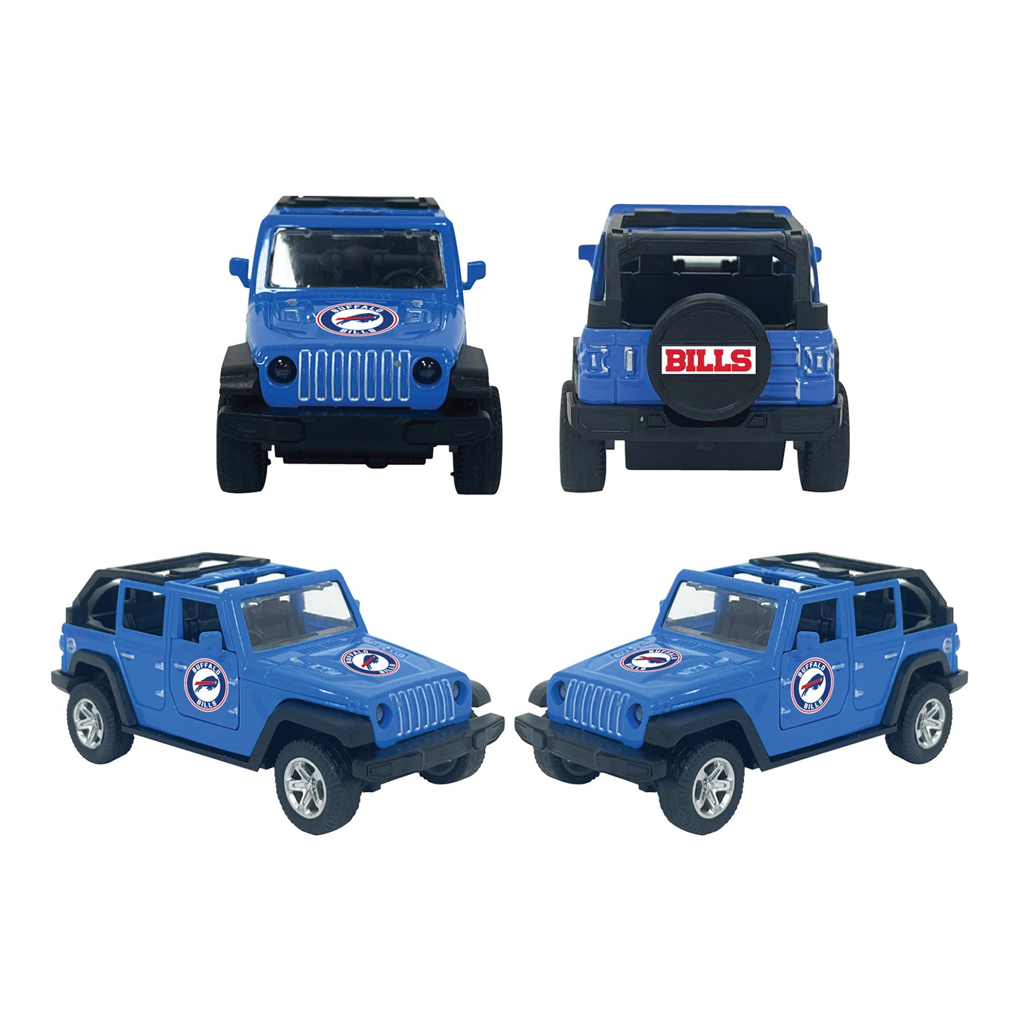 Buffalo Bills Toy ATV Jeep In Blue - Front View