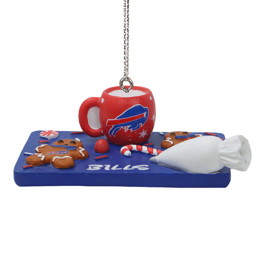 Buffalo Bills Cookie Plate Ornament In Multi-Color - Front View