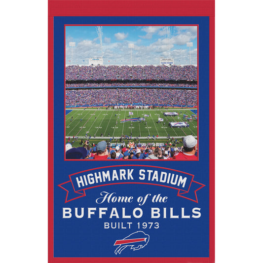 Buffalo Bills Farewell Season Wool Banner In Blue - Front View