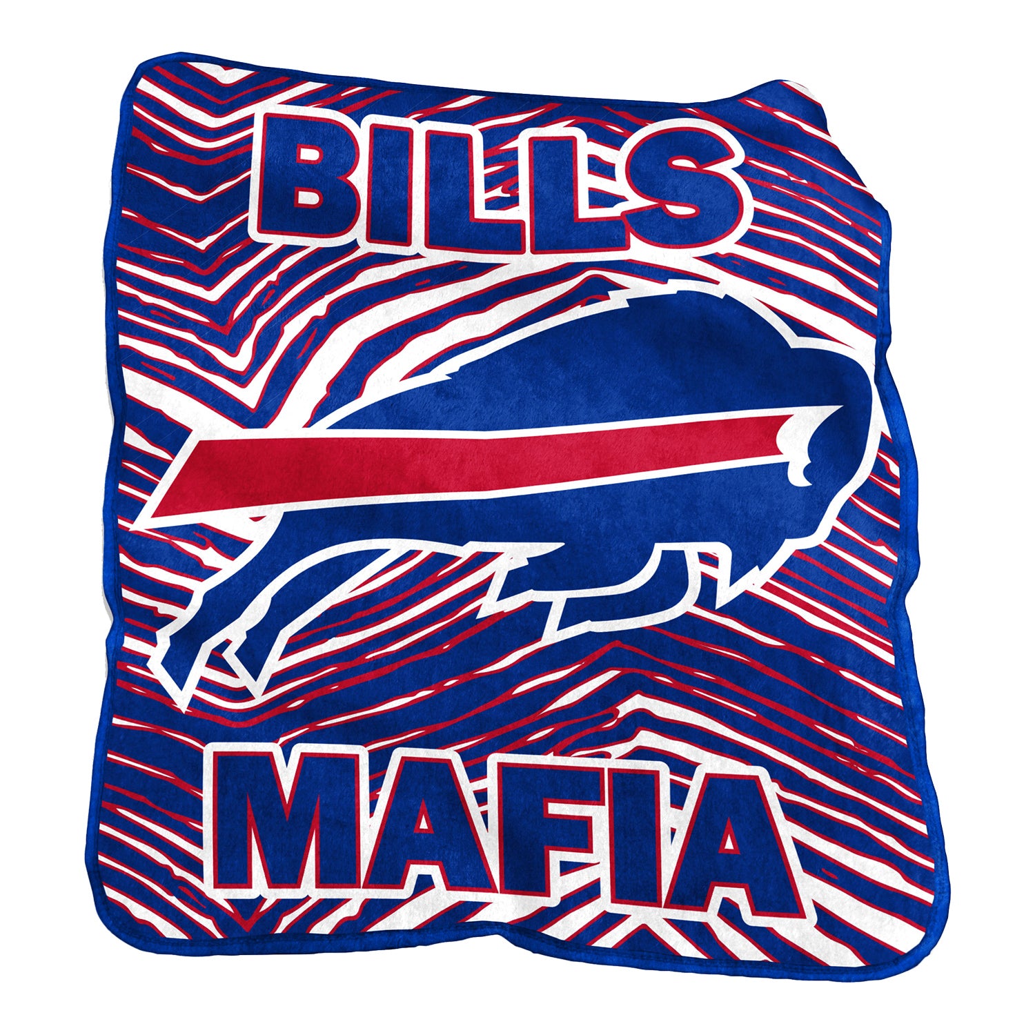 LOGO Brands Bills Mafia 50' x 60' Raschel Throw Blanket