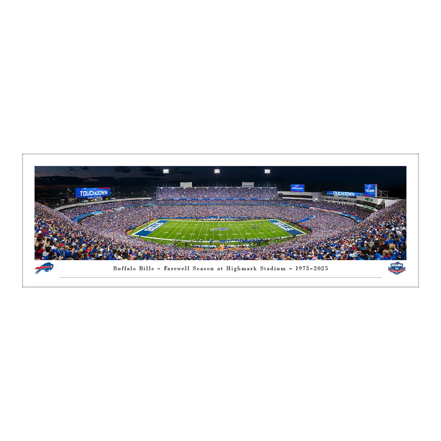 Buffalo Bills Farewell Season at Highmark Stadium Panorama - Unframed - Front View