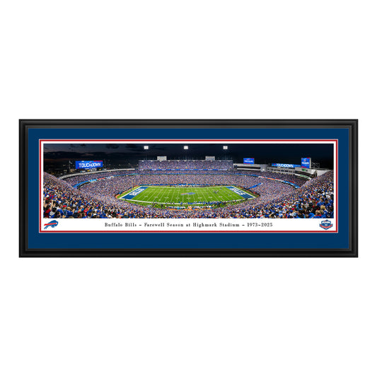 Buffalo Bills Farewell Season at Highmark Stadium Panorama - Deluxe Frame - Front View