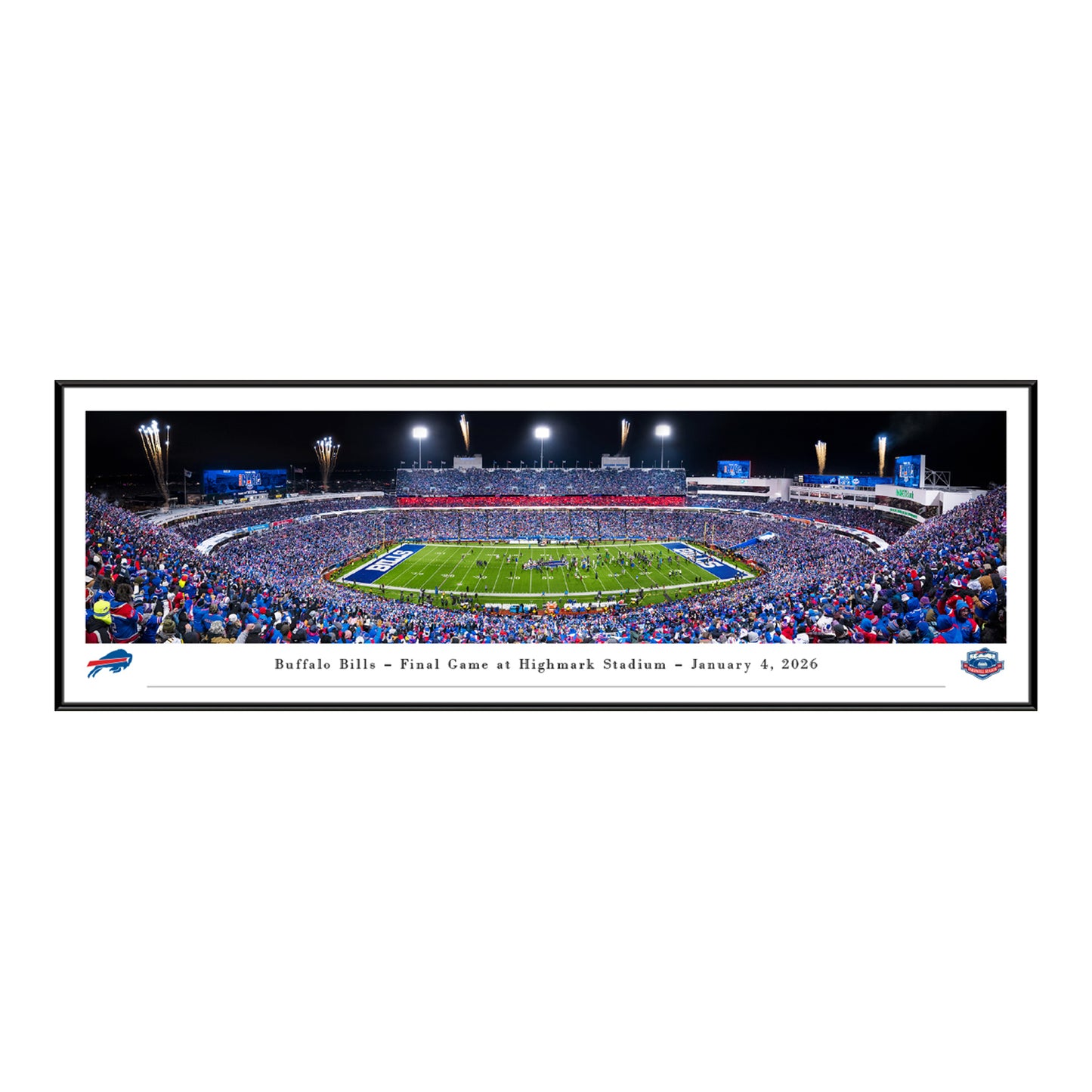 Bills Final Game at Highmark Stadium Panorama - Standard Frame - Front View