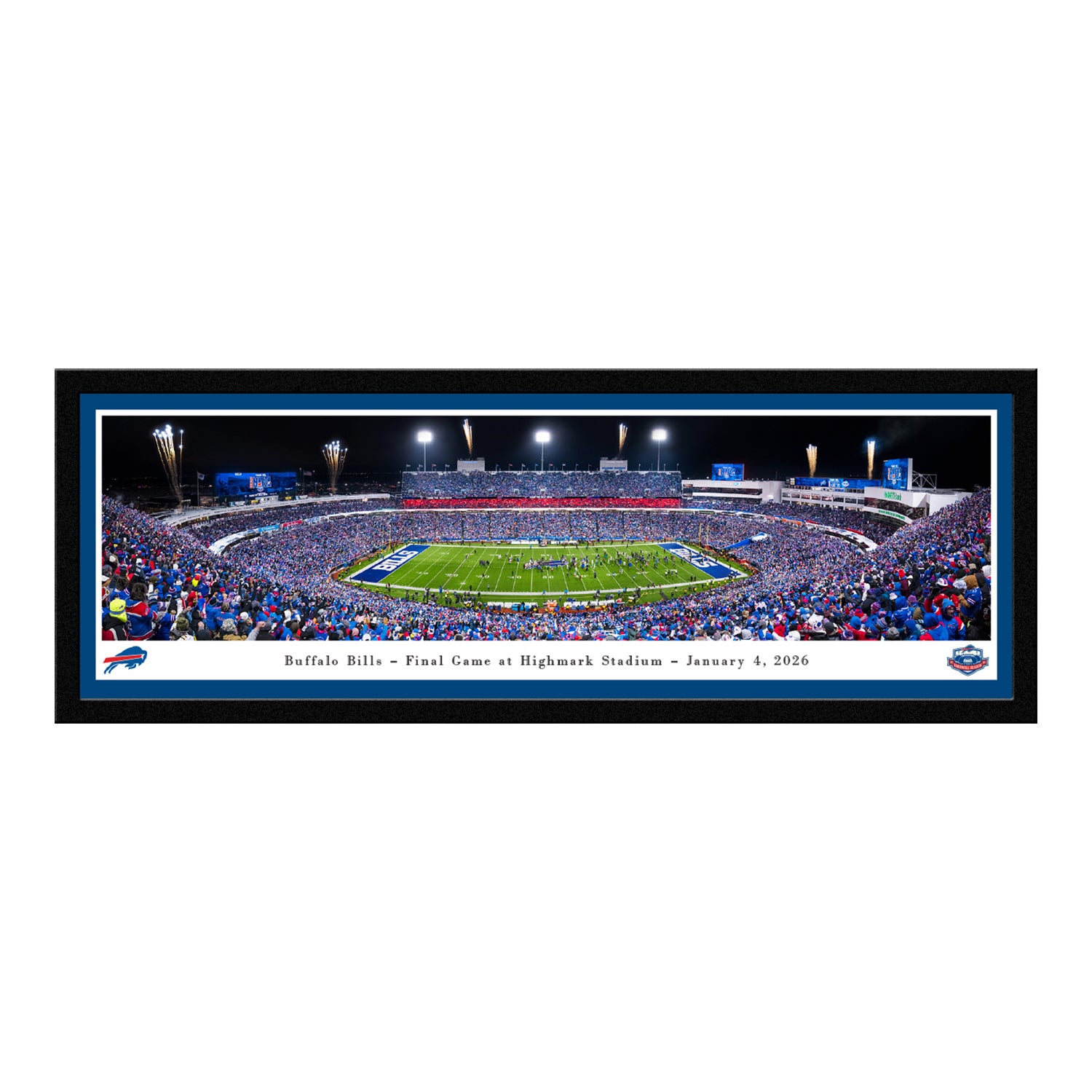 Bills Final Game at Highmark Stadium Panorama - Select Frame - Front View