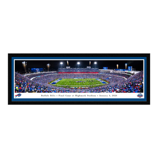 Bills Final Game at Highmark Stadium Panorama - Select Frame - Front View