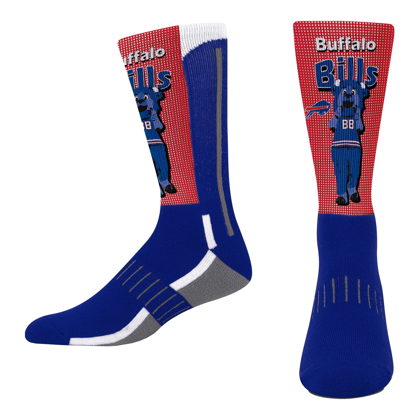 Youth Bills Mascot Fever Socks - Front View