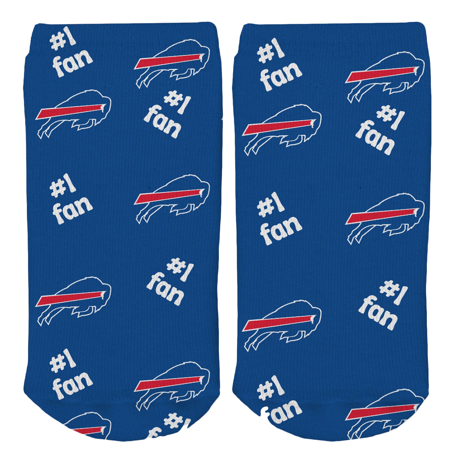 Toddler Bills #1 Fan Socks in Blue - Front View