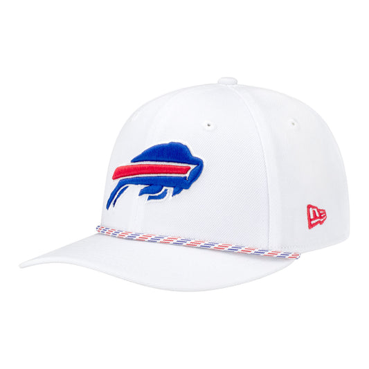 Youth New Era Buffalo Bills 9SEVENTY Multi Rope White Hat - Front Left View