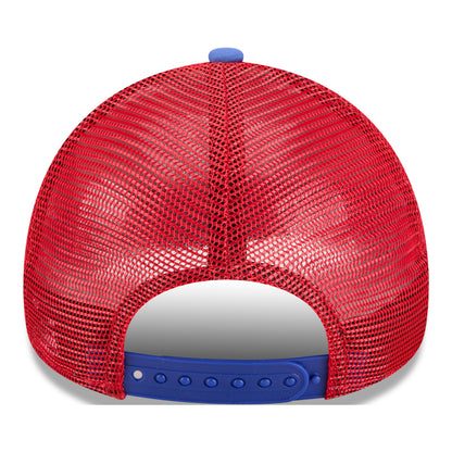 Youth New Era Buffalo Bills 9FORTY Streak Hat In White - Back View