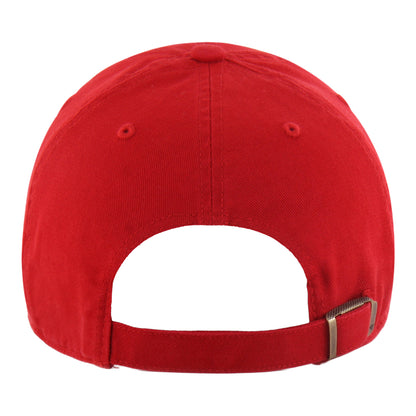 Youth Buffalo Bills Mini Mafia Clean Up Hat In Red - Back View