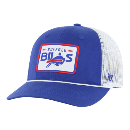 Buffalo Bills Jr. '47 Brand Trucker Rhett Hat In Blue & White - Front View