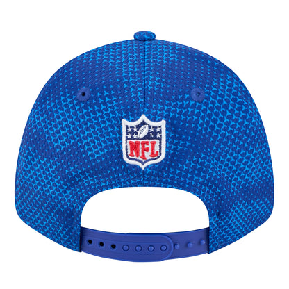 New Era Buffalo Bills 2024 Youth Sideline 9FORTY Hat In Blue - Back View