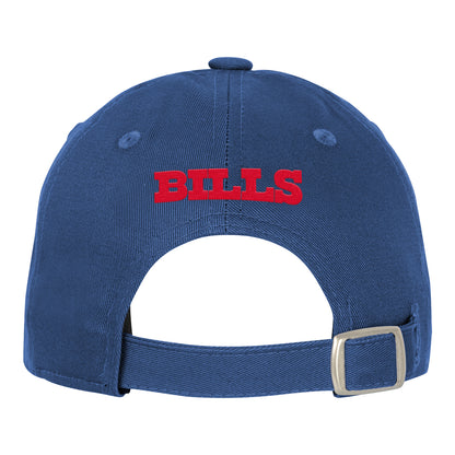 Youth Buffalo Bills True Retro Adjustable Hat In Blue - Back View