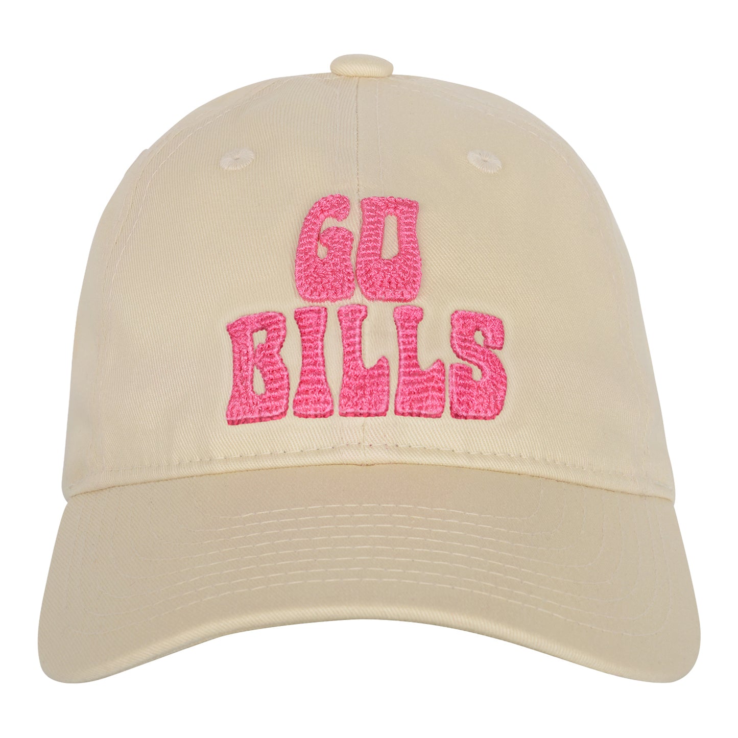 Girls Go Bills Blitz Adjustable Hat In Tan - Front View