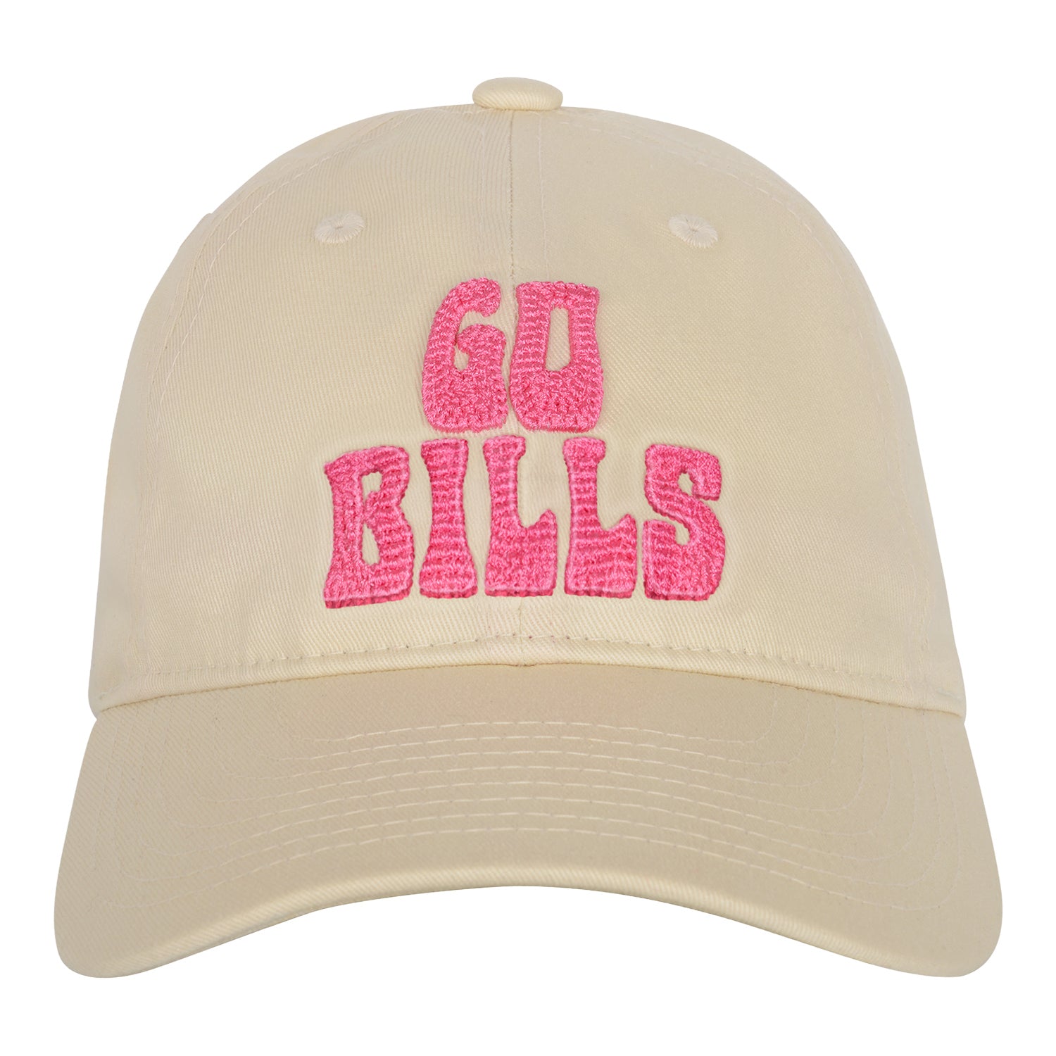 Girls Go Bills Blitz Adjustable Hat In Tan - Front View