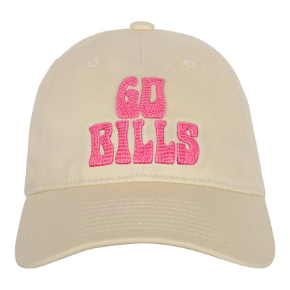 Girls Go Bills Blitz Adjustable Hat In Tan - Front View