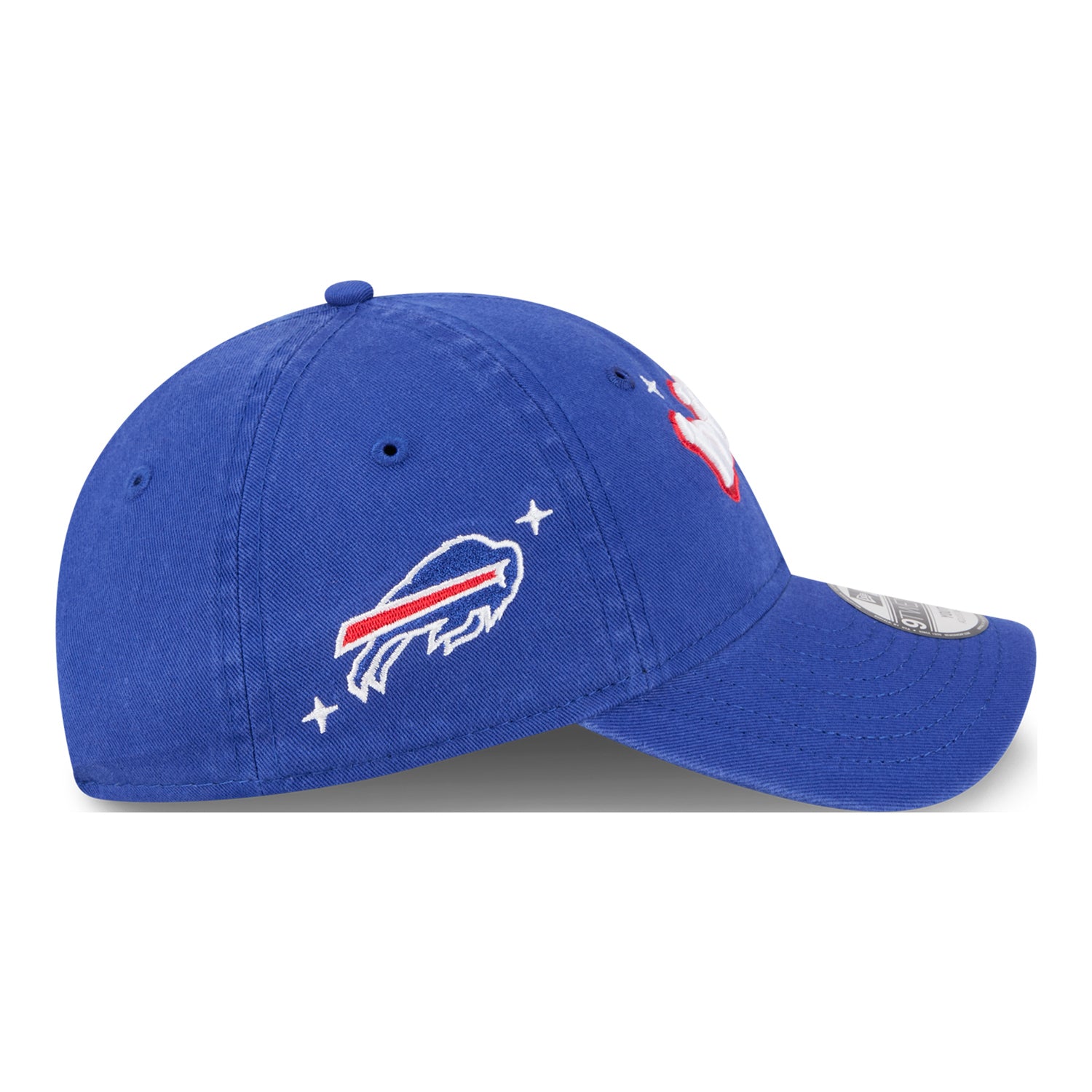 Girls Buffalo Bills New Era 9TWENTY Cheer Hat In Blue - Side View
