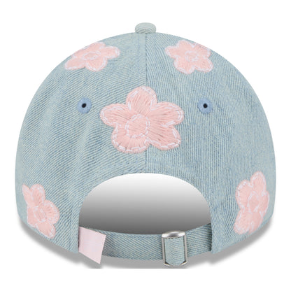 Infant Buffalo Bills New Era 9TWENTY Floral Hat In Teal - Back View