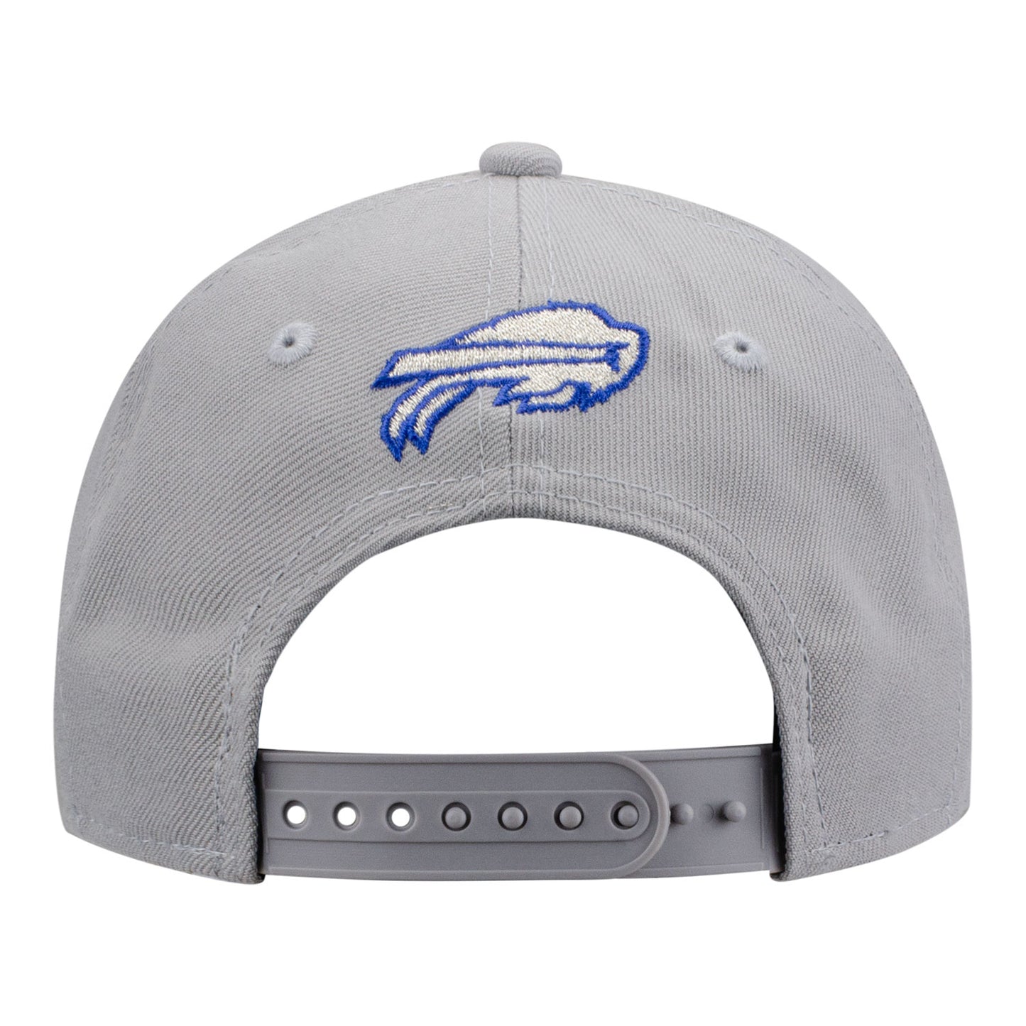 Youth Buffalo Bills New Era 2025 Rivalry Series Fanpack 9FORTY Hat In Grey - Back View